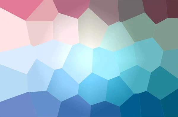 Abstrakte Darstellung Des Blauen Und Orangefarbenen Hexagon Hintergrunds — Stockfoto