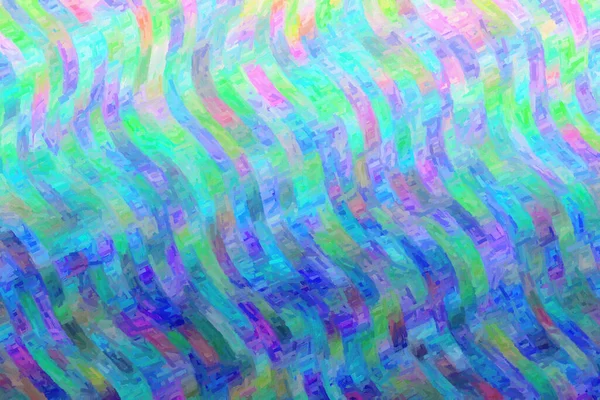 Ondas Azuis Impasto Colorido Pintura Abstrata Fundo — Fotografia de Stock