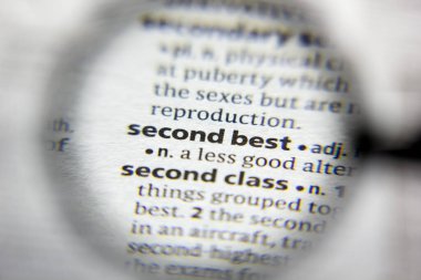 Bir sözlükte ikinci en iyi sözcüktür.