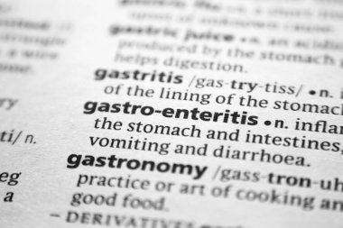 Sözlükte Gastro-enteritis sözcüğü veya ifadesi