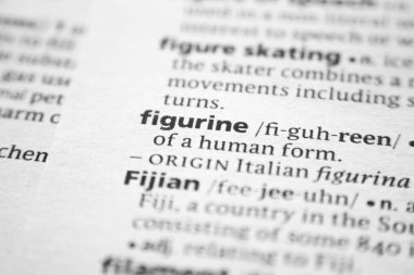 Sözlükte bir sözcük ya da cümle FigürinName