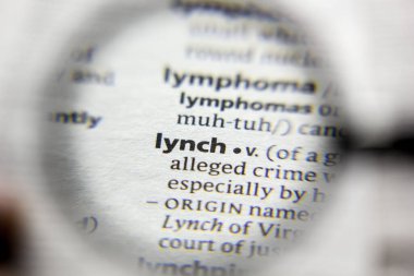 Sözlükte Lynch sözcüğü ya da cümlesi