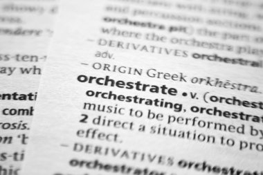 Bir sözlükte sözcük ya da ifade Orkestrası