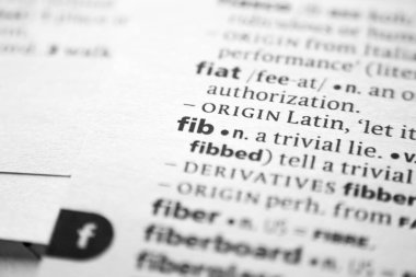 Sözlükte kelime ya da cümle Fib