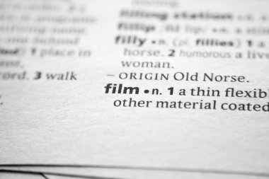 Sözlükteki Sözcük veya Cümle Filmi