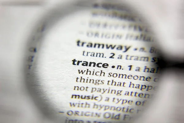 辞書内の単語またはフレーズ Trance — ストック写真