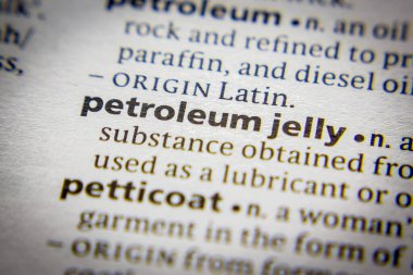 Sözlükte bir kelime ya da cümle Petrol jölesi