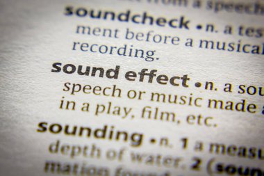 Sözlükte ses efekti
