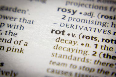 Sözcük ya da cümle Sözlükte Çürü