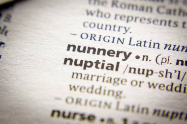 Sözlükte Nunnery sözcüğü veya cümlesi