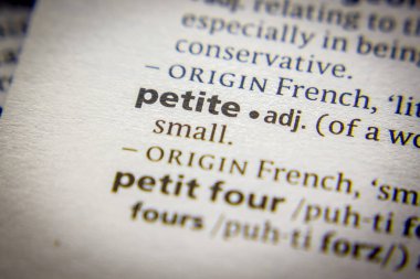 Sözcük ya da cümle Sözlükte Petite