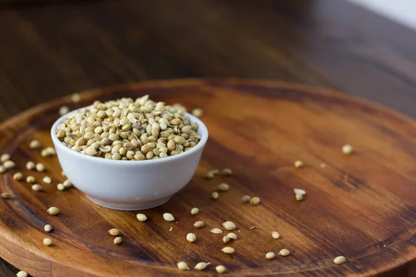 Coriander Mag Fűszer Háttér Ökológiai Élelmiszer Természetből — Stock Fotó