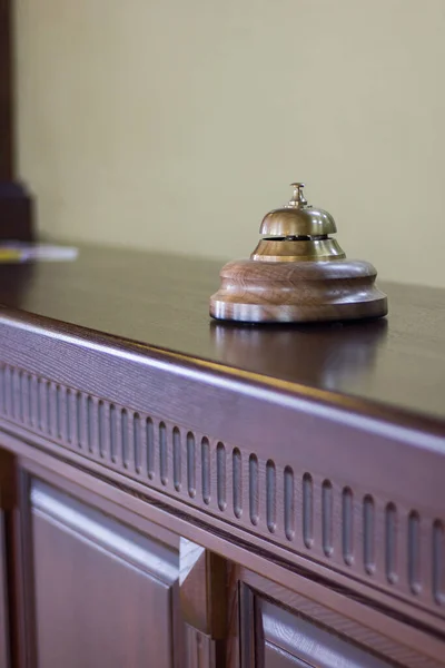 Service Bell Hotel Reception Concierge Alarm Desk — Stock Photo, Image