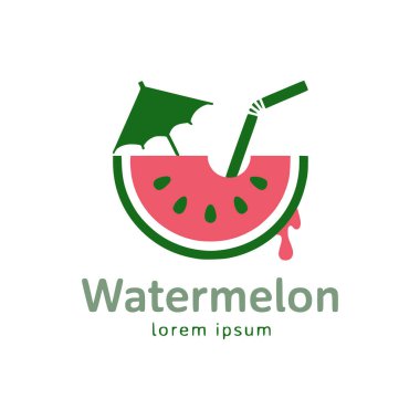 Vektör karpuz logosu. meyve işareti.