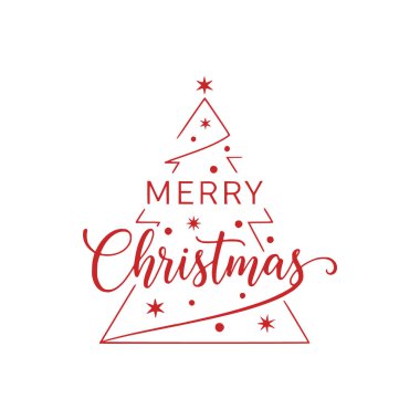 neşeli Noel tebrik kartı. vektör