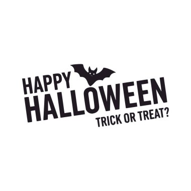 Cadılar bayramın kutlu olsun. Cadılar Bayramı harfleri. vektör illüstrasyonu.