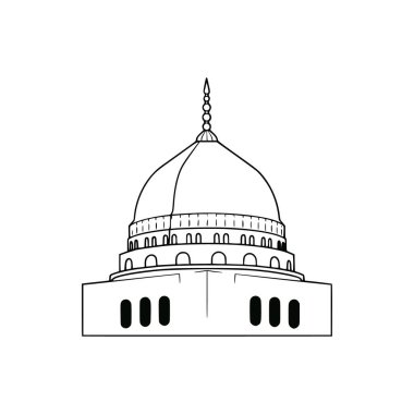 Cami vektör illüstrasyon simgesi