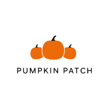 Cadılar bayramı kabak logo vektör şablonu