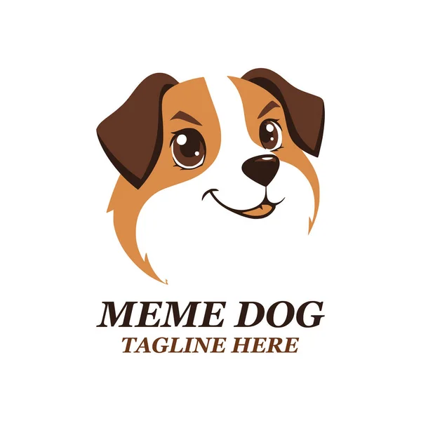 Köpek cinsi logo vektör illüstrasyonu