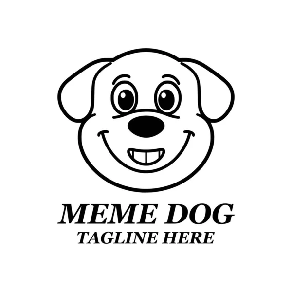 Köpekli bir köpeğin vektör illüstrasyonu