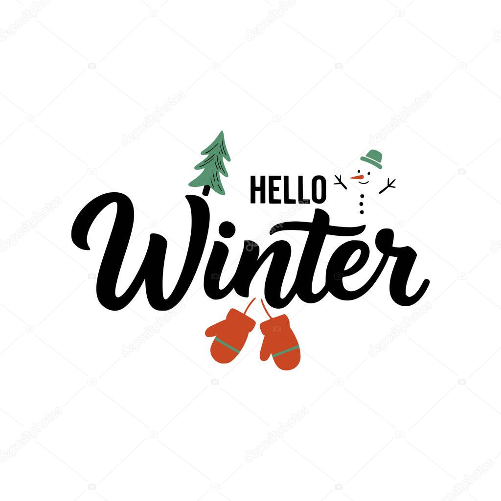 Modern Winter Vector Logo Design