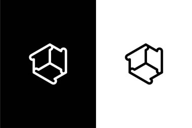 Modern ekmek kutusu veya ekmek ve logo konsept vektör simgesi