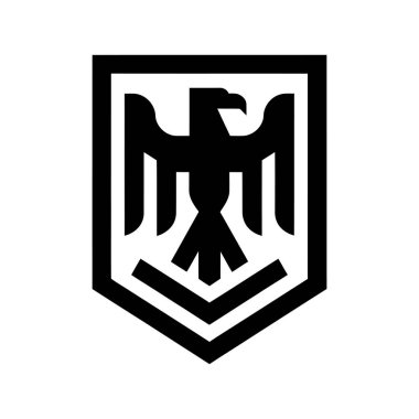 Kalkanlı, Kalın ve Modern Logo Tasarımı Kartal Amblemi