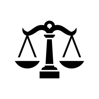  Adalet Ölçeklendirmesi Logo İllüstrasyonu