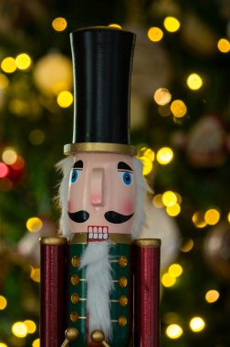 Noel dekorasyonu ile bir Fındıkkıran 