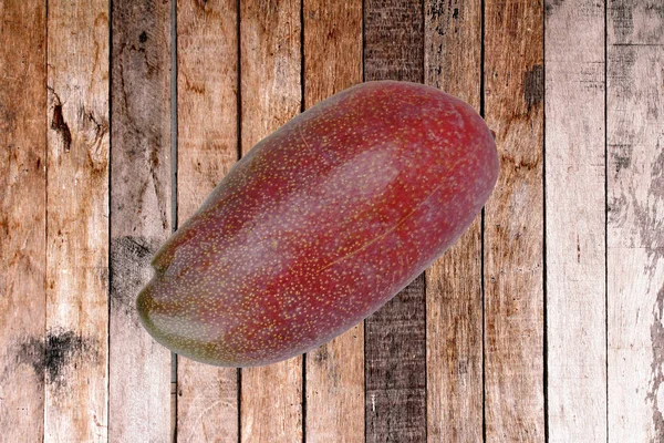 Frutta Popolare Notte Matura Rosso Palmer Mango Legno — Foto Stock