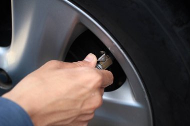 Pnömatik lastik, otomobil tekerlek hava kompresörü için giymek için el pompası otomatik kauçuk