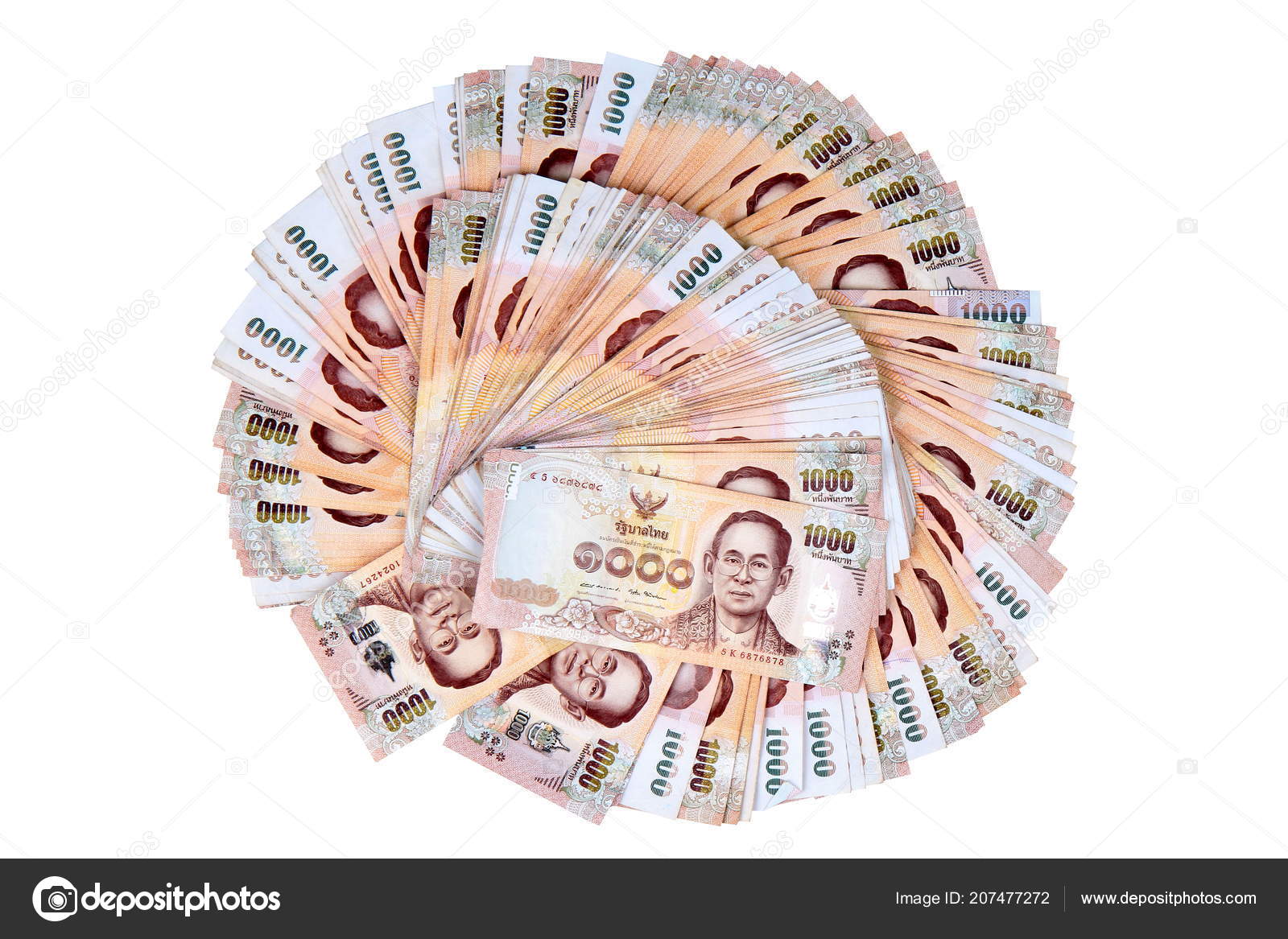 货币1000泰铢泰国纸币铺设双—— 库存社论照片© SmileKorn #207477272