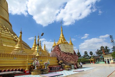 Bago, Myanmar, MA 2,2018, almak fotoğraf Shwemawdaw Pagoda, Myanmar, en yüksek pagoda altın Tanrı'nın Tapınağı anılacaktır
