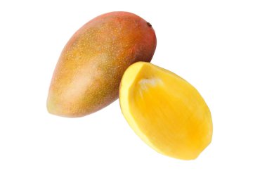 Popüler meyvesi, olgun gece kırmızı izole Palmer Mango