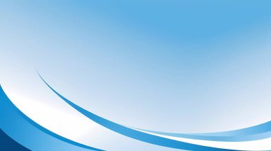 Kavisli mavi ve beyaz şekilli soyut arkaplan.