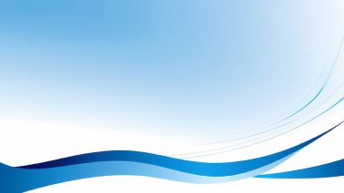 Akan mavi dalgalar ve ince bir gradyan içeren minimalist soyut bir arkaplan.