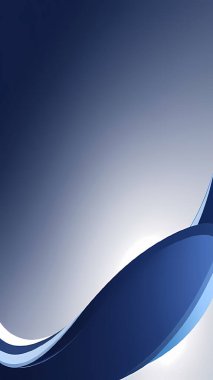 Lacivert 'ten beyaz' a düzgün eğimli mavi çizgilerle değişen soyut bir arkaplan.