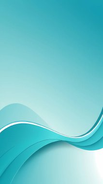 Düz mavi ve beyaz eğimli bir tasarımın gradyan mavi arkaplan üzerinde yer aldığı dijital bir illüstrasyon.