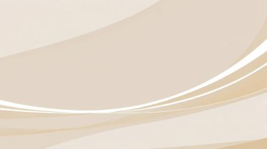 Bej ve beyaz kıvrımlı çizgileri olan minimalist soyut bir arkaplan.