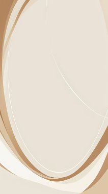 Açık bej bir yüzey üzerinde kavisli bej ve beyaz çizgiler içeren minimalist soyut bir arkaplan.