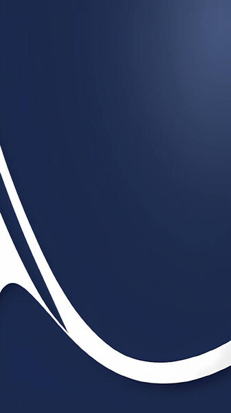Абстрактный фон с изогнутой белой линией на синем градиенте.