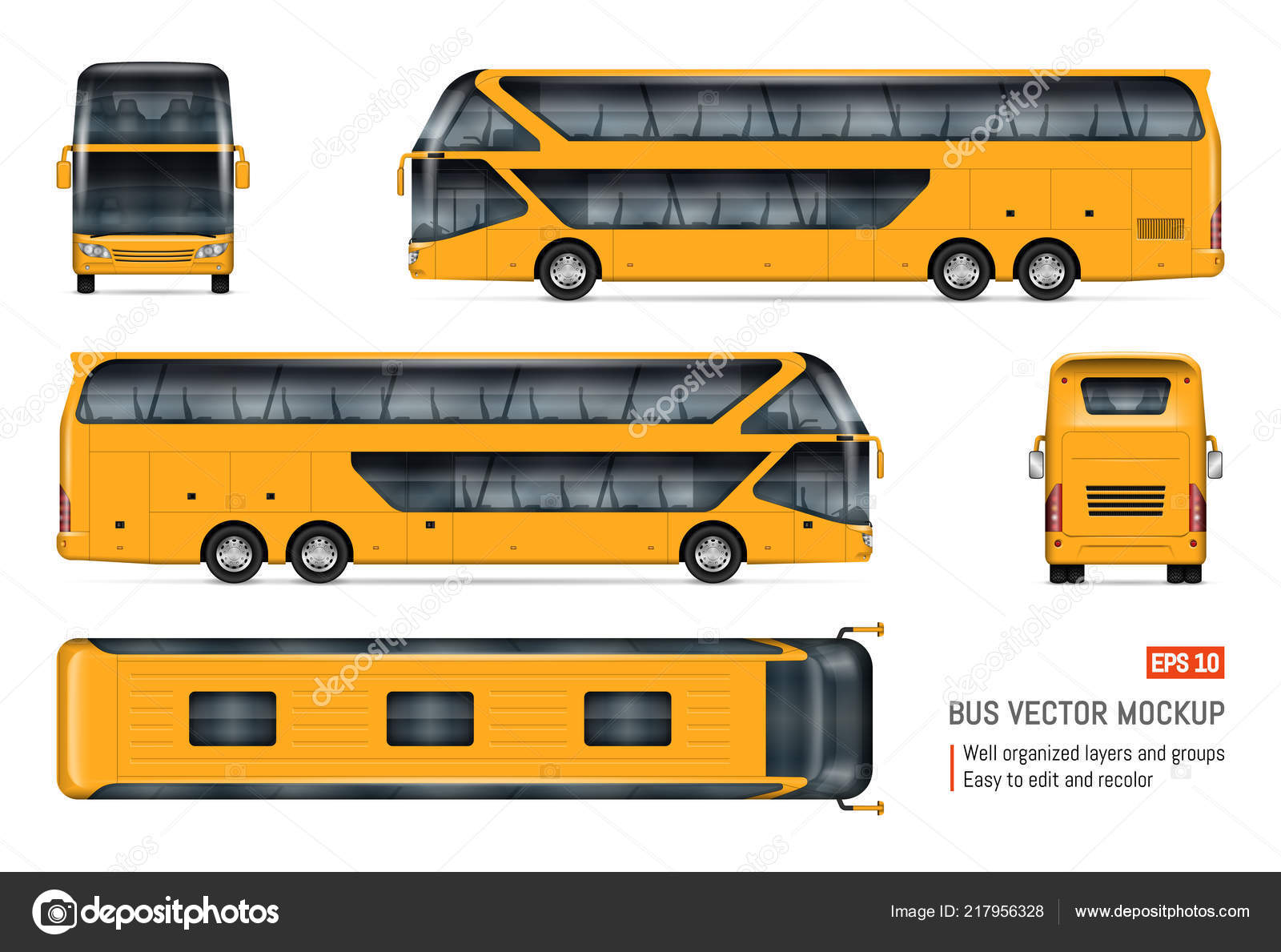 Download Realistic Vector Coach Bus Vector Image By C Imgvector Vector Stock 217956328