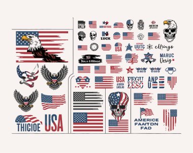 Bu cesur ABD bayrağı ve kartal grafik tişörtü tasarımı kartallar, yıldızlar ve çizgiler gibi vatanseverlik sembollerini birleştirir. Bağımsızlık Günü için mükemmel. Vatanseverlik etkinlikleri ya da günlük giysiler. Bu tişört Amerikan gururunu eşsiz ve şık bir şekilde sergiliyor. Bir mü