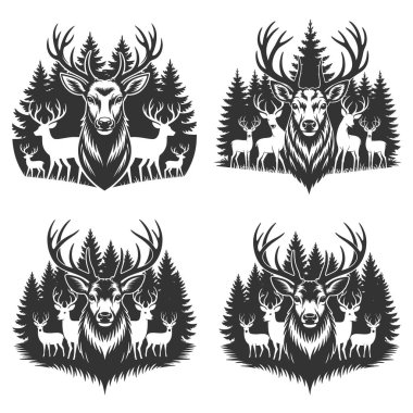 Bu çarpıcı tişört tasarımı etkileyici boynuzları ve orman arka planıyla çevrili görkemli geyikler sergiliyor. Vahşi yaşam meraklıları, avcılar ve doğa severler için mükemmel bir tasarım. Bu tasarım geyiklerin doğal ortamlarındaki güzelliklerini ve güçlerini ön plana çıkarıyor.