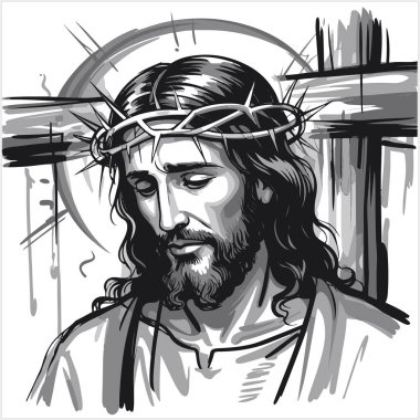 Bu güçlü tişört tasarımı, İsa Mesih 'in dikenli tacı takan resmi ve saygılı bir portresini içeriyor. Son derece manevi ve anlamlı bir grafik, İsa 'nın fedakarlığını ve gücünü yakalar, bu da onu bakanlar için ideal bir seçim yapar.