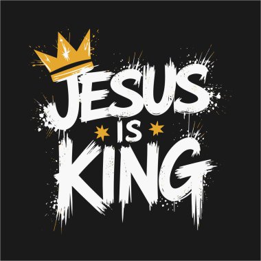 İsa 'nın egemenliğini bu canlı ve sanatsal tişört tasarımıyla kutlayın, 