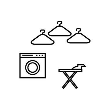 Çamaşır odası simgesi tasarımı