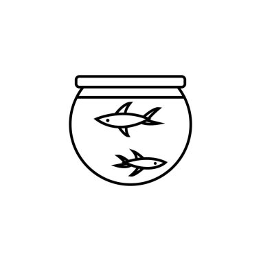 akvaryum japon balığı simgesi tasarımı