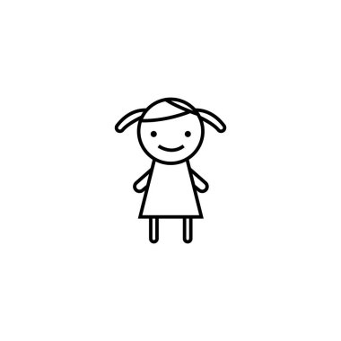 oyuncak bebek simgesi çizimi