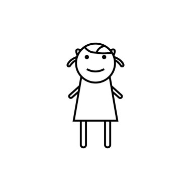 oyuncak bebek simgesi çizimi